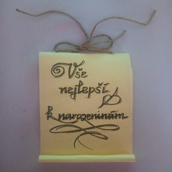 Bene Pergamen - přání k narozeninám Barva: k narozeninám