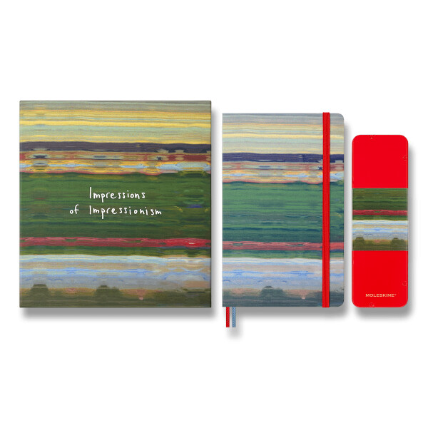 Sada Moleskine Impressionism - L, zápisník a pastelky