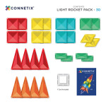 Connetix Connetix Tiles - Magnetická Stavebnice Svítící raketa 30 ks