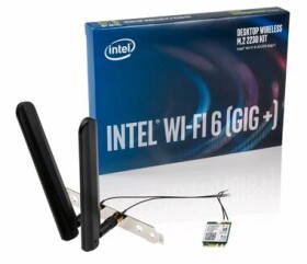 Intel Wi-Fi 6 (Gig+) Desktop Kit / AX200 / Wi-Fi adaptér / M2.2230 / 802.11ax / Dual-Band 2.4+5GHz / Bluetooth 5.1 (AX200.NGWG.DTK)