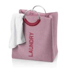 KELA Taška na prádlo Palma 100% polyester tmavě růžová KL-24405