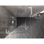 MEXEN/S - Lunar L Duo sprchový kout dveře křídlové 85 x 85, transparent, bílá 834L-085L-085P-20-00