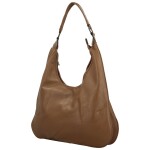 Stylová dámská koženková kabelka na rameno Petrit, khaki