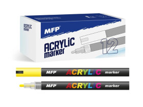 Akrylový popisovač 4 mm - žlutý