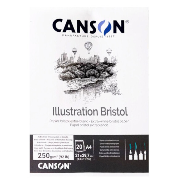 Canson Bristol grafický papír blok A3 250 g 20 listů