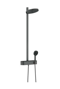 HANSGROHE - Pulsify S Sprchový set s termostatem, průměr 26 cm, 3 proudy, kartáčovaný černý chrom 24240340