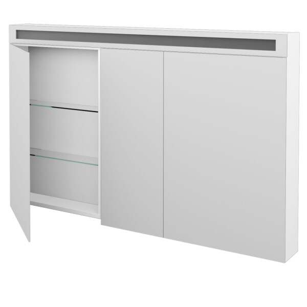 Dřevojas - Třídveřová galerka MAX GA3O 130 - M01 Bílá mat 238582
