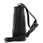 Luxusní dámská kožená crossbody kabelka Yllva, černá