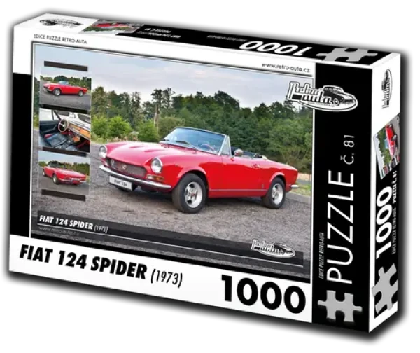 RETRO-AUTA Puzzle č. 81 Fiat 124 Spider (1973)