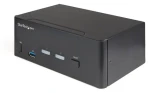 StarTech 2-portový HDMI KVM switch černá / KVM přepínač / 4K UHD / USB Hub / 1 uživatel (SV231DHU34K6)