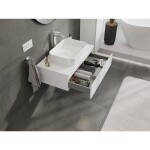 MEXEN/S - Orio koupelnová skříňka pod umyvadlo 80 cm s deskou, 1 šuplík, bílá mat 91A10-08023-1-BFC01