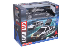 Auto driftující černé RC na dálkové ovládání 21,5 cm