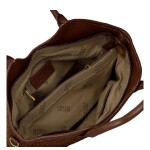 Stylová dámská háčkovaná kabelka do ruky Coveri Maggie, tmavě hnědá