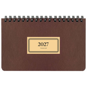 Diář 2027 týdenní na šířku RETRO, černý