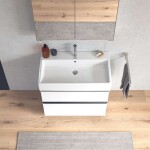 DURAVIT - Vero Air Umyvadlo 80x47 cm, s přepadem, otvor pro baterii, bílá 2350800000