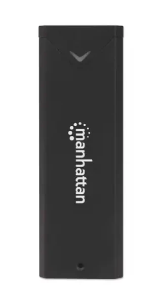 Manhattan externí box na M.2 NVMe SSD černý / Externí box / USB-C / USB 3.2 Gen2 10 Gbit/s / hliník (130530)