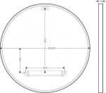 AXOR - Universal Circular Zrcadlo, průměr 60 cm, chrom 42848000