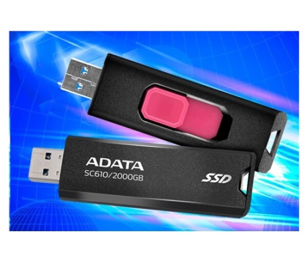 ADATA Externí SSD 1TB SC610, USB-A 3.2, černá EDF_748460