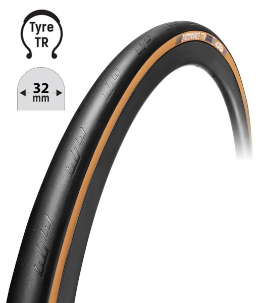 Plášť TUFO Endurance 7TR32, 700 x 32C, kevlar, bezdušový černo-béžový
