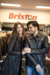 Pánská Kožená Bunda Jasper Short Emere Brixton Černá Velikost: XS