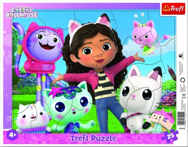 Puzzle Gábinin kouzelný domek 25 dílků - Trefl