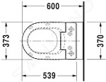 DURAVIT - ME by Starck Stojící WC pro SensoWash, bílá 2169590000