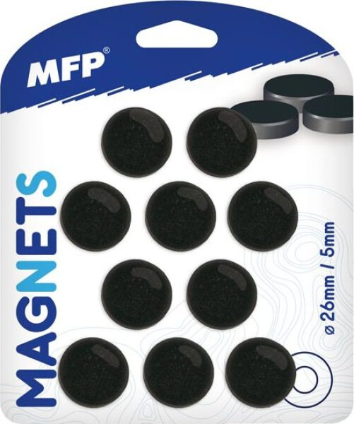 Magnet kulatý 26mm blister 10ks