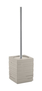 Gedy - QUADROTTO WC štětka na postavení, tortora QU3366
