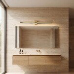 Koupelnové nástěnné LED svítidlo SWE045-1W 80 cm GOLD OSW-20145
