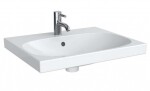 GEBERIT - Acanto Umyvadlo 60x48 cm, otvor pro baterii, s přepadem, s KeraTect, bílá 500.620.01.8