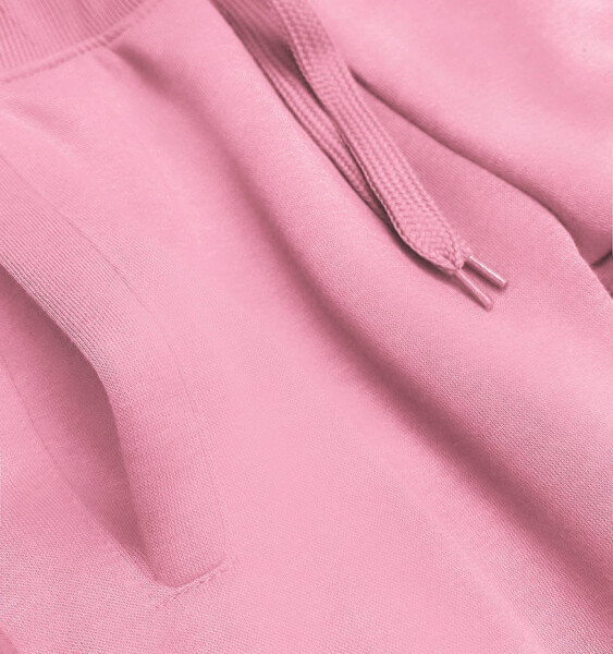 Světle růžové teplákové kalhoty (CK01-20) Růžová