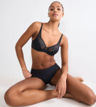 AMOURETTE GRAPHIC – Krajková podprsenka s kosticemi pro celodenní pohodlí Triumph BLACK 75C