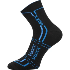 VOXX Ponožky bavlněné sportovní FRANZ 03 černé (3 páry) 35-38 113593