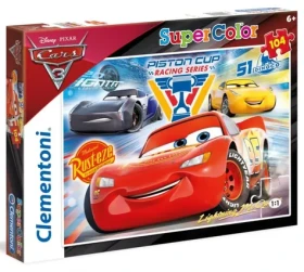 Clementoni Svítící PUZZLE Auta 3: Piston Cup
