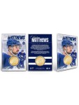 Mince Toronto Maple Leafs NHL Auston Matthews Acrylic Bronze Coin Card