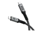 Goobay USB4 1 m černá, šedá / Kabel / USB-C - USB-C / 240 W / 40 Gbit/s / PD (74211)
