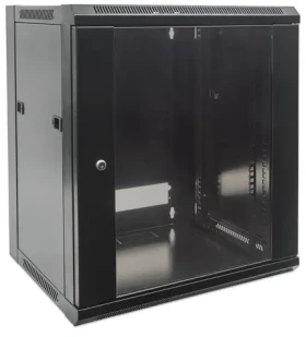 Intellinet Nástěnný rozvaděč 15U černý / Rozvaděč / 19" / 570x450 mm / nosnost 60 kg / nesmontovaný (711937)