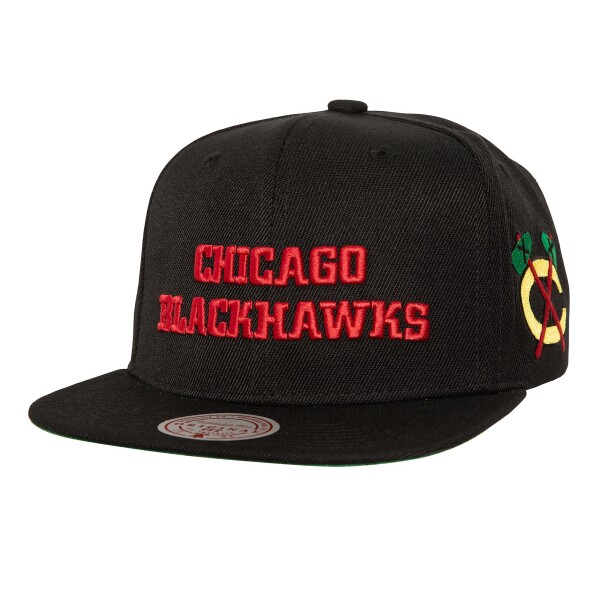 Mitchell & Ness Pánská kšiltovka Chicago Blackhawks NHL Triple Play Snapback Blackhawks