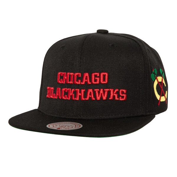 Mitchell & Ness Pánská Kšiltovka Chicago Blackhawks NHL Triple Play Snapback Blackhawks