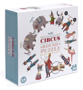 LONDJI Kruhové puzzle Cirkus - 24 pcs