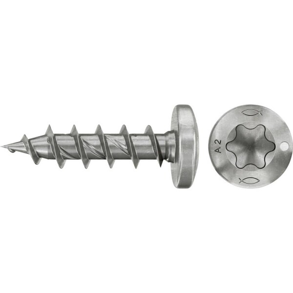 Fischer 574096 šrouby do dřevotřísky 3.5 mm 20 mm TX Nerezová ocel 200 ks