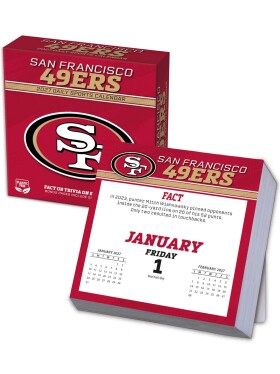 Kalendář San Francisco 49ers NFL 2027 Tischkalender