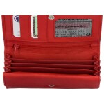 Klasická dámská kožená peněženka Claudia, červená