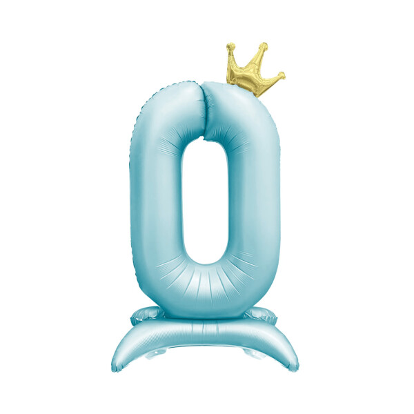 Číslo stojící 82CM modrá s korunkou 00 (vzduch) - Albi