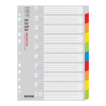 Office Products rozlišovač číselný 1-10, A4, karton, 10 listů, mix barev