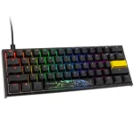 Ducky One 2 Pro Mini Gateron Yellow černá / herní klávesnice / podsvícená / mechanická / drátová USB-C / US (DKON2061ST-GUSPDAZTY2)