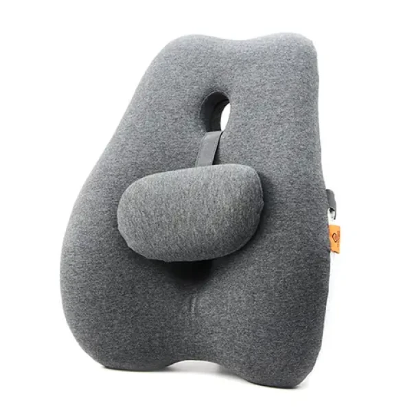 Powerton Bederní opěrka šedá / ergonomická / paměťová pěna (WPEUS5)