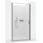 CERANO - Stěnový profil pro instalaci do niky pro dveře a zástěny Porte L/P - černá matná - 190 CER-476318