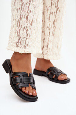 Dámské nazouváky na nízkém podpatku 78-192A Černé - Stephan Paris černá 43