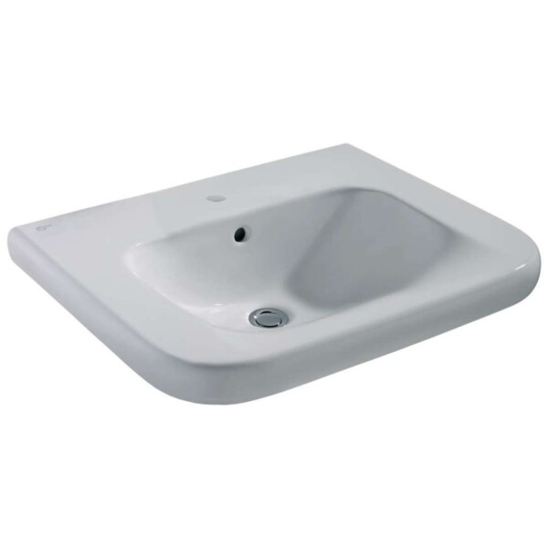 IDEAL STANDARD - Contour 21 Umyvadlo bezbariérové 65x56 cm, 1 otvor pro baterii, bílá V216801